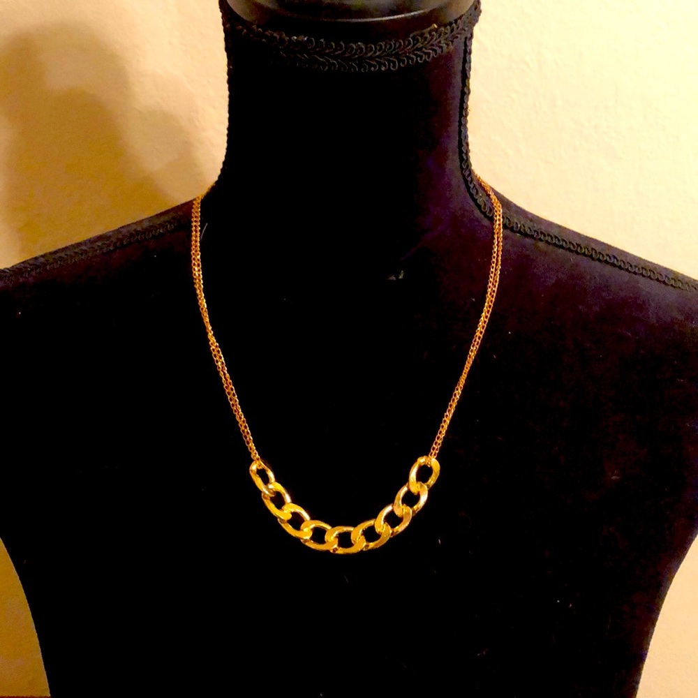 20” gold plated double chain